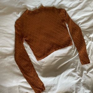 ASTR The Label Mock Neck Long Sleeve Top - New